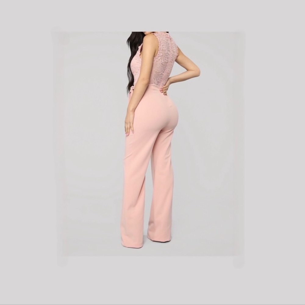 Lacy Blush Jumpsuit - Picture 5 of 5